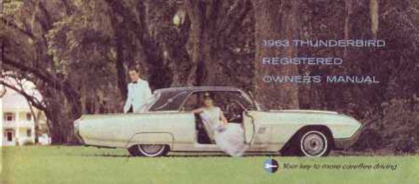 1963 Ford Thunderbird Owner's Manual