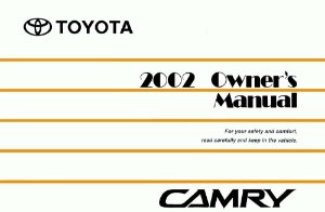 2002 Toyota Camry Owner's Manual