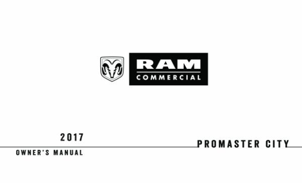 2017 Dodge Promaster City Owner's Manual