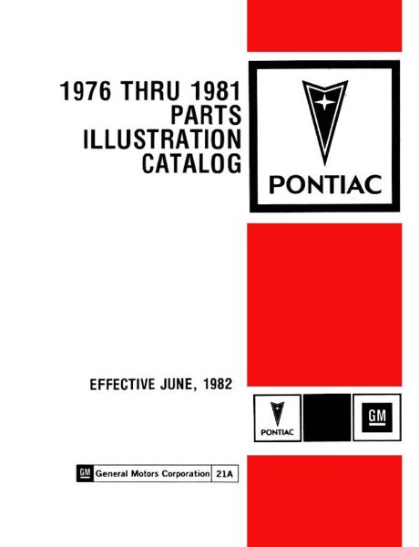 1976–1981 Pontiac All Models Parts Book