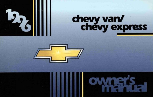 1996 Chevrolet Van, Express Van Owner's Manual