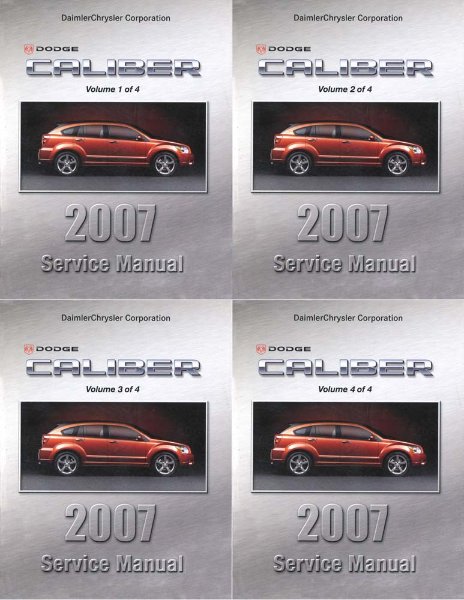 2007 Dodge Caliber Factory Shop Service Manual