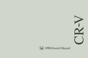 1998 Honda CR-V Owner's Manual