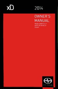 2014 Scion Scion XB Owner's Manual