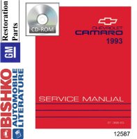 1993 Chevrolet Camaro Shop Service Repair Book Manual PDF Disc sample image