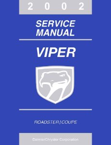 2002 Dodge Viper - Roadster/Coupe Factory Shop Service Manual