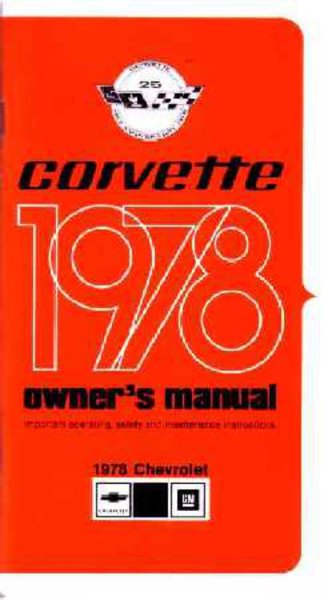 1978 Chevrolet Corvette Owner's Manual