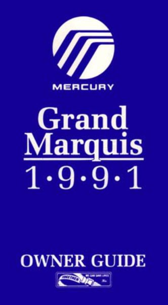 1991 Mercury Grand Marquis Owner's Manual