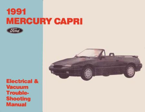 1991 Mercury Capri EVTM Wiring Diagrams Manual
