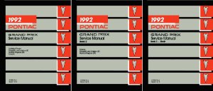 1992 Pontiac Grand Prix Factory Shop Service Manual