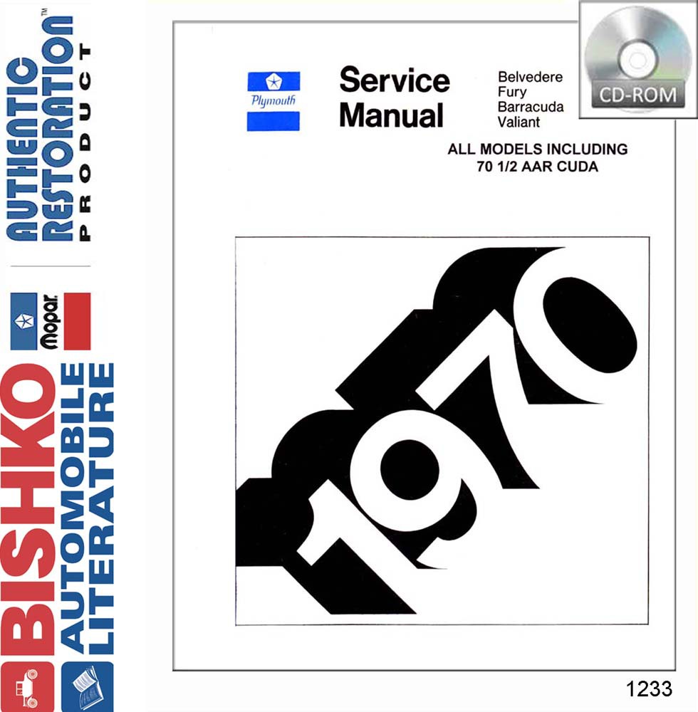 1970 Plymouth All Models Factory Shop Service Manual