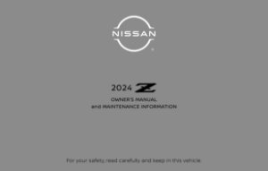 2024 Nissan Z Owner's Manual