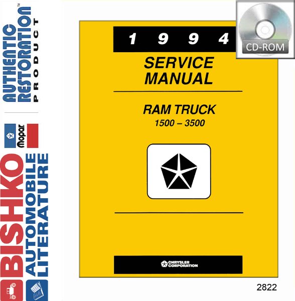 1994 Dodge 1500-3500 Ram Truck Factory Shop Service Manual