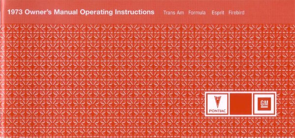 1973 Pontiac Firebird Owner's Manual