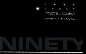 1990 Eagle Talon Owner's Manual