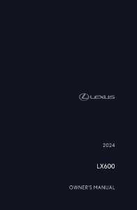 2024 Lexus LX 600 Owner's Manual