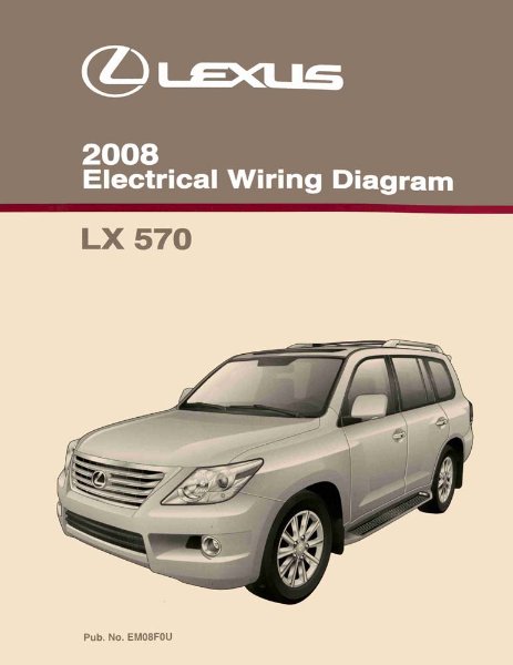 2008 Lexus LX 570 Wiring Diagrams Manual