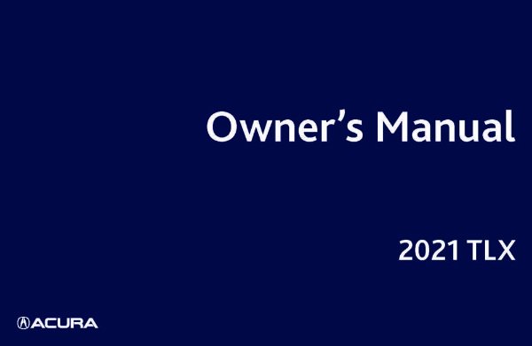 2021 Acura TLX Owner's Manual