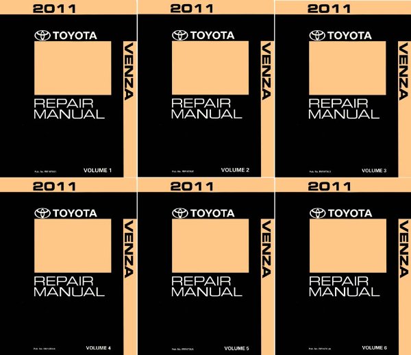 2011 Toyota Venza Factory Shop Service Manual