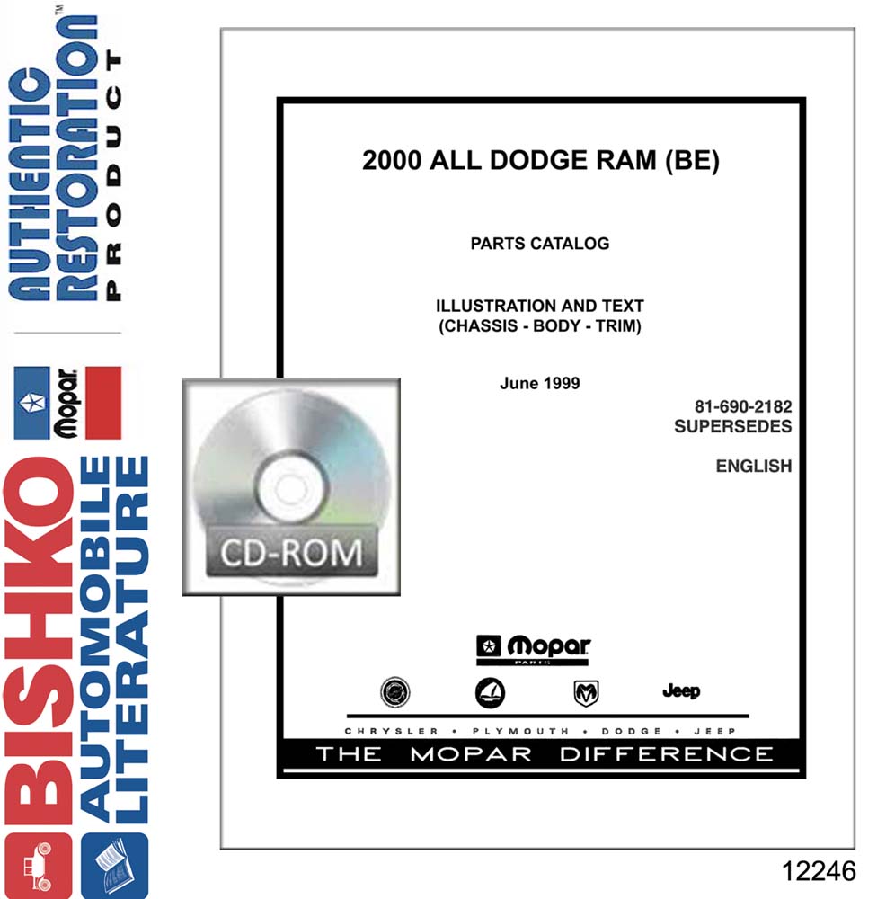 2000 Dodge Ram (Model BE) Truck Parts Numbers Guide PDF Interchange
