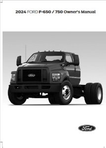 2024 Ford F-650, F-750 F-SUPER DUTY Owner's Manual