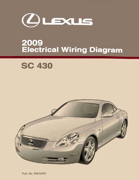 2009 Lexus SC 430 Wiring Diagrams Manual