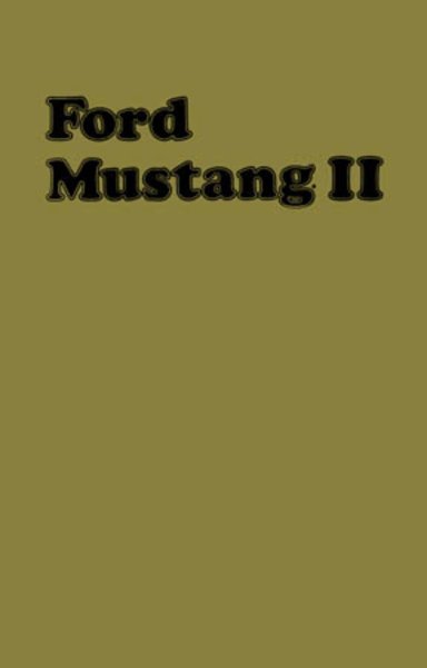 1974 Ford Mustang II Owner's Manual
