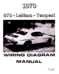 1970 Pontiac GTO, Lemans, Tempest Wiring Diagrams Manual