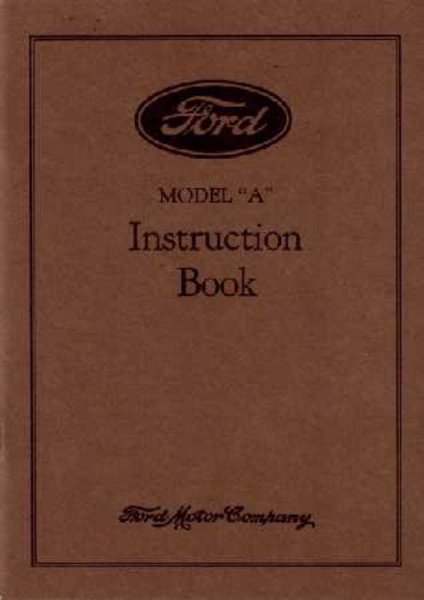 1929 Ford A Owner's Manual