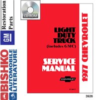 1977 CHEVROLET LIGHT DUTY TRUCK Body, Chassis & Electrical Service Manual sample image