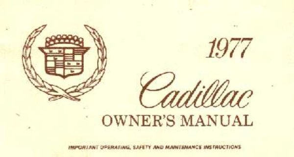 1977 Cadillac All Models Owner's Manual