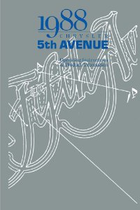 1988 Chrysler Fifth Avenue Owner's Manual
