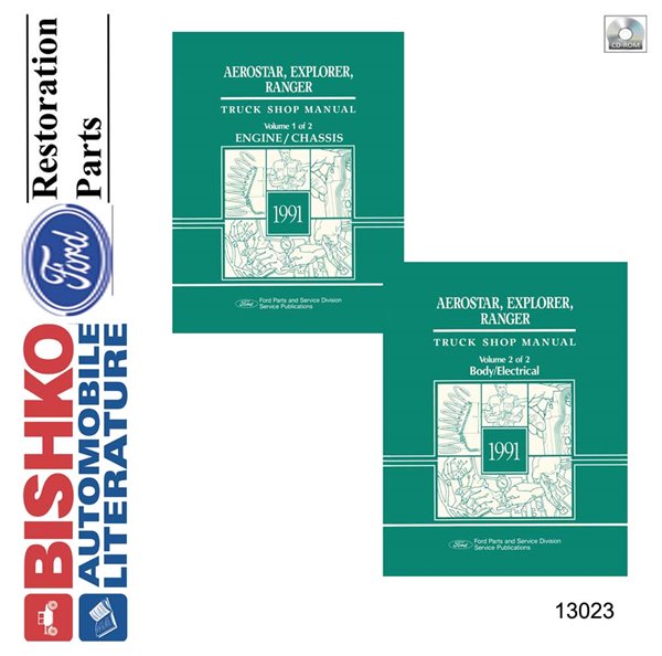 1991 Ford Truck Aerostar, Explorer, Ranger Factory Shop Service Manual