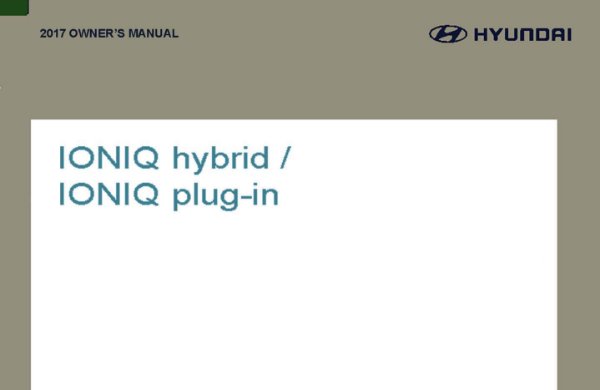 2017 Hyundai IONIQ HEV Owner's Manual