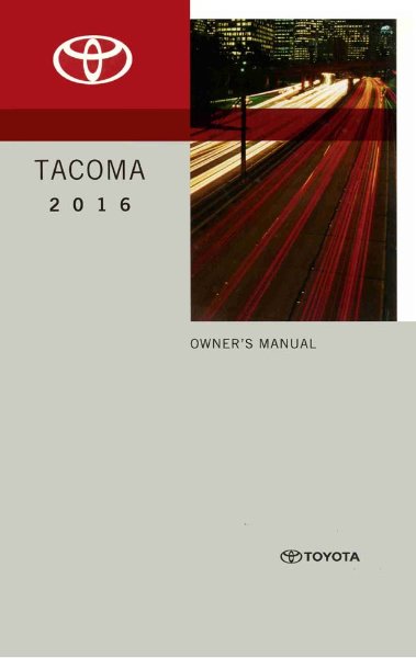 2016 Toyota Tacoma Owner's Manual
