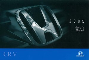 2005 Honda CR-V Owner's Manual