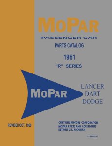 1961 Dodge All Models Parts Book