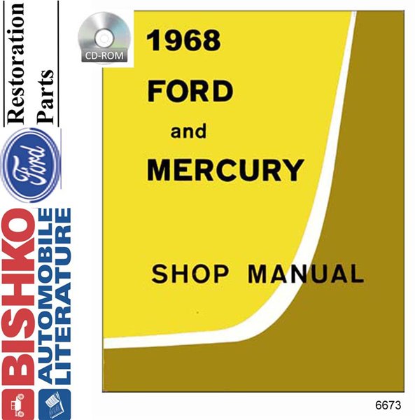 1968 Ford Galaxie Ltd Mercury Shop Service Repair Manual PDF Engine Electrical