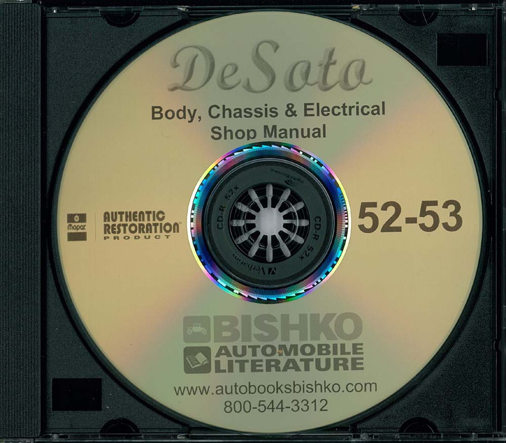 1952-53 DESOTO S16, S17 & S18 Body, Chassis & Electrical Service Manual