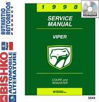 1998 DODGE VIPER Body, Chassis & Electrical Service Manual sample image