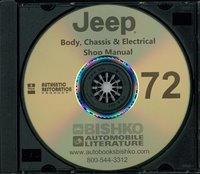 1972 JEEP Body, Chassis & Electrical Service Manual