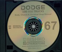 1967-1968 DODGE TRUCK Body, Chassis & Electrical Service Manual sample image