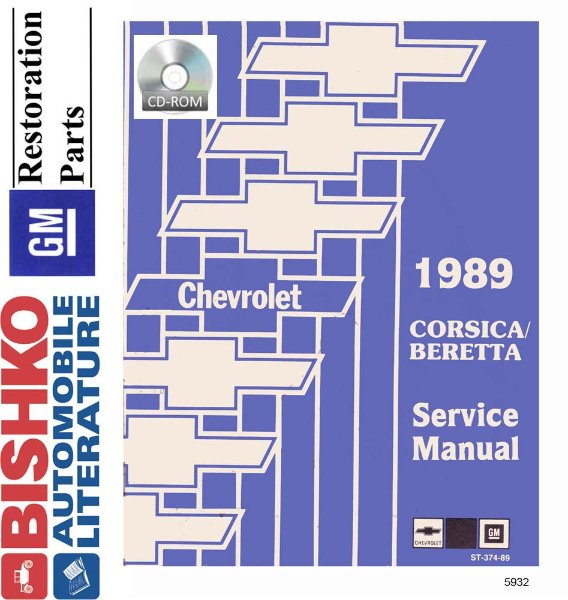 1989 Chevrolet Beretta, Corsica Factory Shop Service Manual