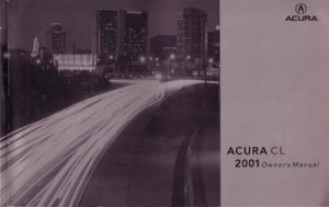 2001 Acura CL Owner's Manual