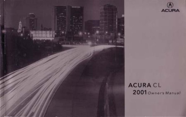 2001 Acura CL Owner's Manual
