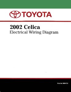 2002 Toyota Celica Wiring Diagrams Manual
