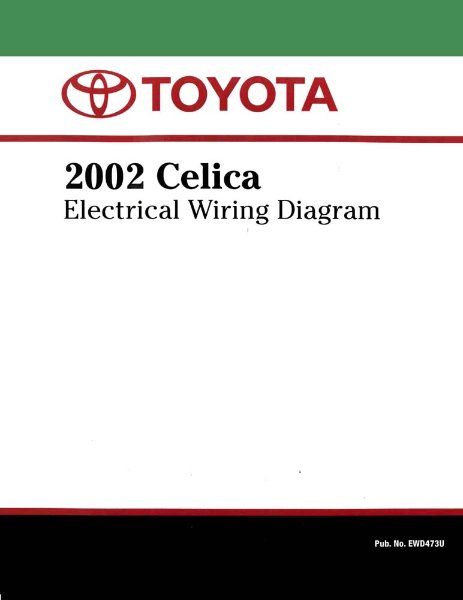 2002 Toyota Celica Wiring Diagrams Manual