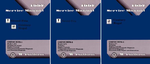 1997 Pontiac Grand Prix, Century, Regal Factory Shop Service Manual