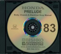 1983 HONDA PRELUDE Body, Chassis & Electrical Service Manual w/ETM Manual