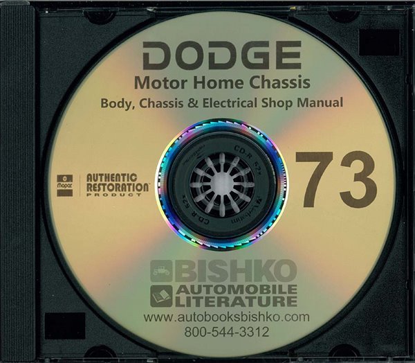 1973 Dodge Truck Motor Home Factory Shop Service Manual